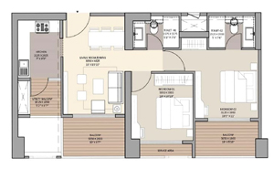 3 BHK Floor Plan